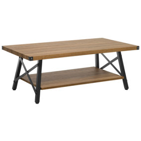 Modern Coffee Table Dark Wood CARLIN