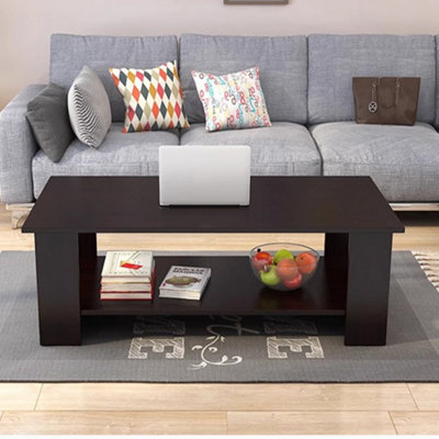 Modern Coffee Table Living Room Tea Side End Desk With Lower