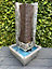 Modern Column Water Feature with LED Lights