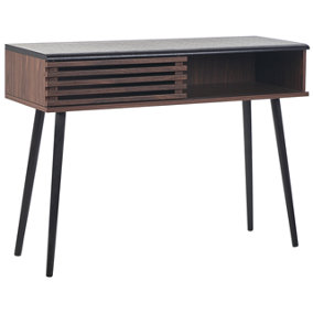 Modern Console Table Dark Wood PERTH