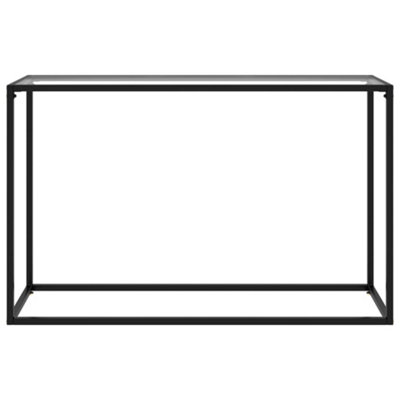 Modern Console Table Transparent 120x35x75 cm Tempered Glass