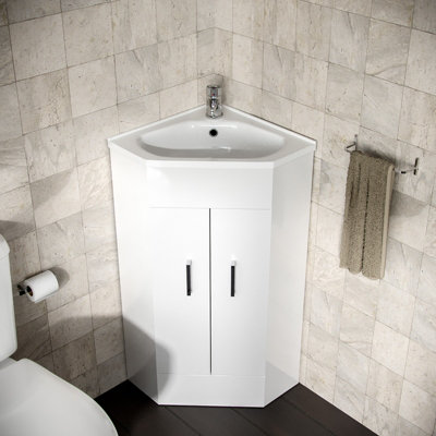 Bathroom sink corner deals unit