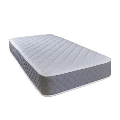 Modern Cosy White Grey Open Coil Soft Firm 10'' Mattress With Memory Foam Layer