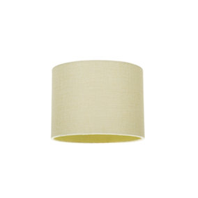 Modern Cream Linen Fabric Small 8 Drum Lamp Shade with Matching Cotton Lining