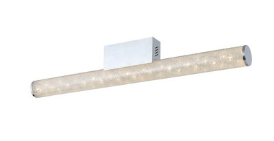 Modern Crushed Crystal Energy Saving LED Bathroom Mirror Light Ceiling Light IP44, Warm White (3000K)