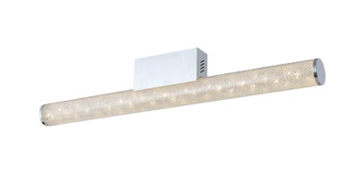 Modern Crushed Crystal LED Bathroom Mirror Light Ceiling Light IP44, 12 Watts Cool White (4000K)