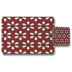 Modern decorative floral pattern (Placemat & Coaster Set) / Default Title