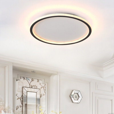Modern Dimmable LED Circular Ceiling Light 40cm Dia with Remote Control