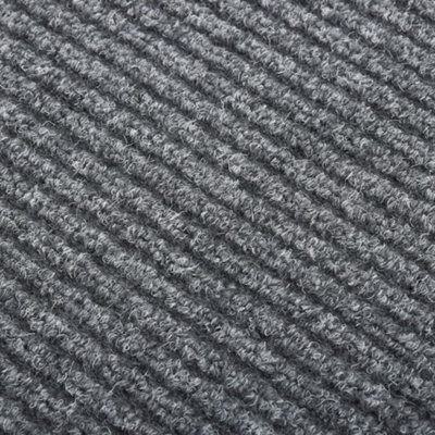 Modern Dirt Trapper Carpet Runner 100x100 cm Grey