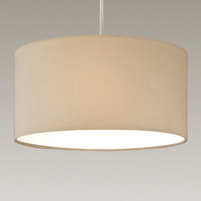 Modern Drum Cream Pendant Ceiling Light Shades with Diffuse