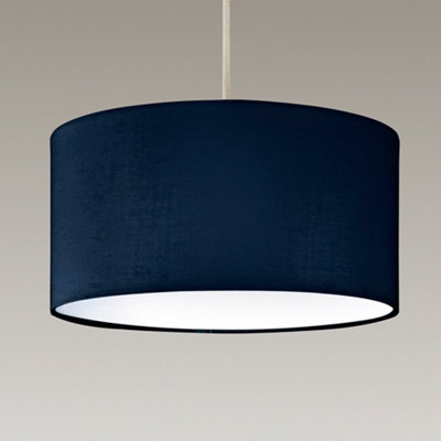 Modern Drum Navy Pendant Ceiling Light Shades with Diffuser