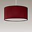 Modern Drum Red Pendant Ceiling Light Shades with Diffuser