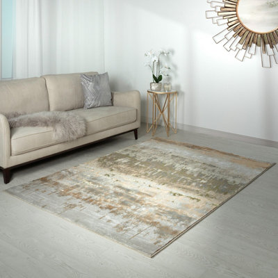 Modern Easy to Clean Abstract Optical/ (3D) Rug For Dining Room Bedroom And Living Room-120cm X 170cm