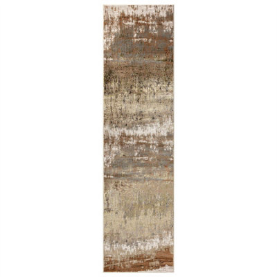 Modern Easy to Clean Abstract Optical/ (3D) Rug For Dining Room Bedroom And Living Room-66 X 240cmcm (Runner)