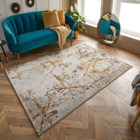Modern Easy to Clean Multi Abstract Rug for Living Room Bedroom & Dining Room-120cm X 180cm