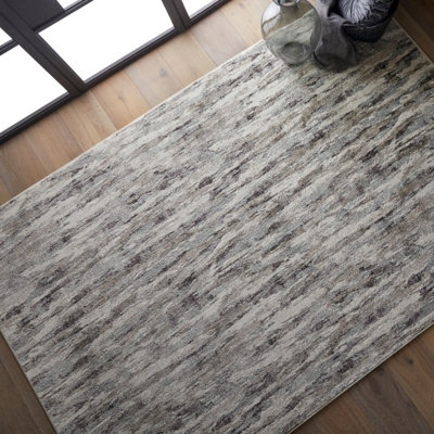 Modern Easy to Clean Multi Contemporary Abstract Rug for Living Room ...