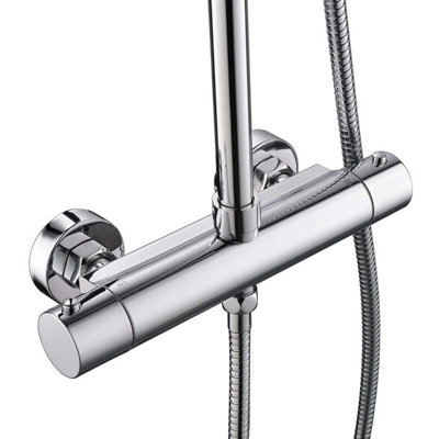 Modern Exposed Cool Touch Thermostatic Shower With Shower Head & Handheld - 4