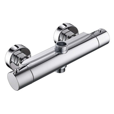Modern Exposed Cool Touch Thermostatic Shower With Shower Head & Handheld - 5