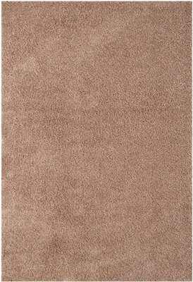 Modern Extra Large Small Soft 5cm Shaggy Non Slip Bedroom Living Room Carpet Runner Area Rug - Dark Beige 80 x 150 cm