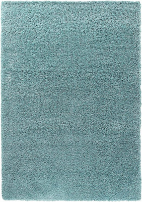 Modern Extra Large Small Soft 5cm Shaggy Non Slip Bedroom Living Room Carpet Runner Area Rug - Duck Egg 120 x 170 cm