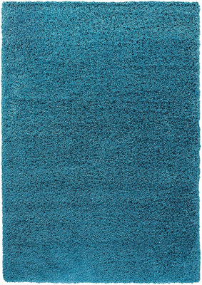 Modern Extra Large Small Soft 5cm Shaggy Non Slip Bedroom Living Room Carpet Runner Area Rug - Teal 120 x 170 cm