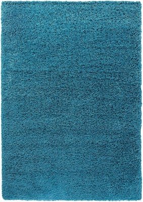 Modern Extra Large Small Soft 5cm Shaggy Non Slip Bedroom Living Room Carpet Runner Area Rug - Teal 80 x 150 cm