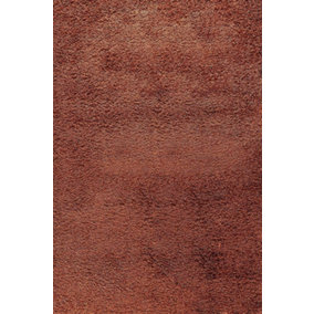 Modern Extra Large Small Soft 5cm Shaggy Non Slip Bedroom Living Room Carpet Runner Area Rug - Terracotta 160 x 230 cm