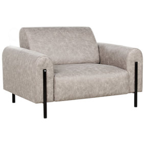 Modern Fabric Armchair Grey ASKIM
