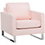 Modern Fabric Armchair Pink VIND