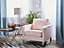 Modern Fabric Armchair Pink VIND