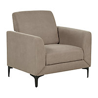 Modern Fabric Armchair Taupe FENES