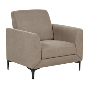 Modern Fabric Armchair Taupe FENES