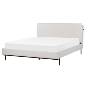 Modern Fabric EU King Bed Grey CORIO