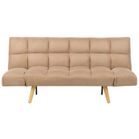 Modern Fabric Sofa Bed Brown INGARO