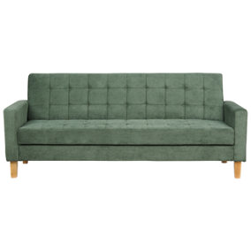 Modern Fabric Sofa Bed Green VEHKOO