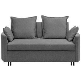 Modern Fabric Sofa Bed Grey HOVIN
