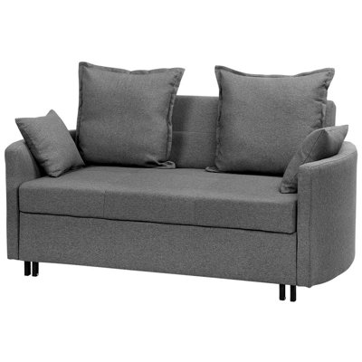 Modern Fabric Sofa Bed Grey HOVIN