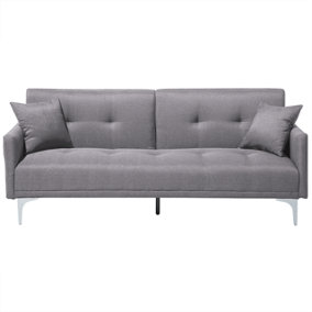 Modern Fabric Sofa Bed Grey LUCAN
