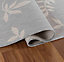 Modern Floral Design Outdoor-Indoor Rugs Silver 160x230 cm