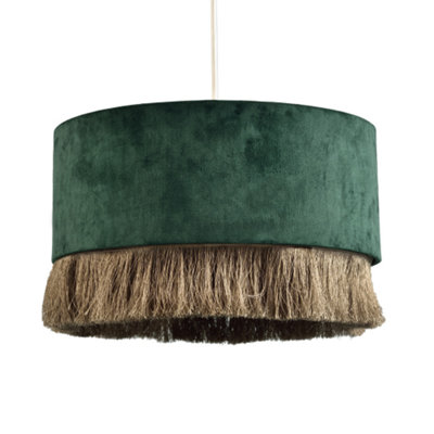 Green tassel lampshade sales