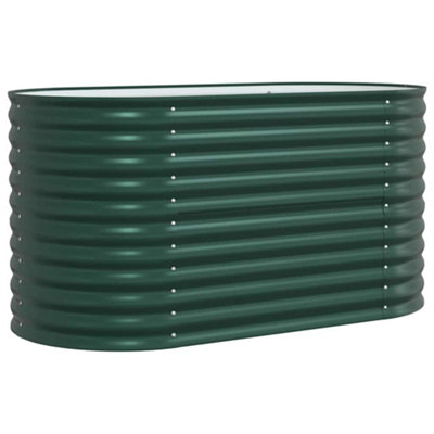 Modern Garden Raised Bed Green 160 x 80 x 81 cm Steel