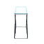 Modern Glass Rectangular Console Table End Bedside Table with Metal Base 120cm W x 40cm D x 78cm H