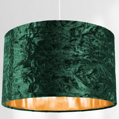 Large crushed deals velvet lampshade