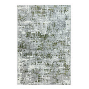 Modern Green Rug, Abstract Rug for Bedroom, Stain-Resistant Rug for Dining Room, Abstract Green Rug-80cm X 150cm