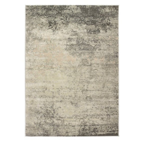 Modern Grey Rug, Easy to Clean Rug, Abstract Rug with 20mm Thick, Modern Rug for Bedroom, & Dining Room-120cm X 170cm