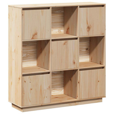 Modern Highboard 110.5x35x117 cm Solid Wood Pine