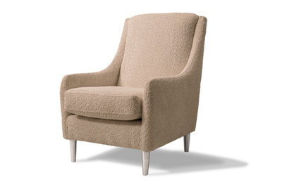 Modern Home Cassie Accent Chair - Mink & Silver