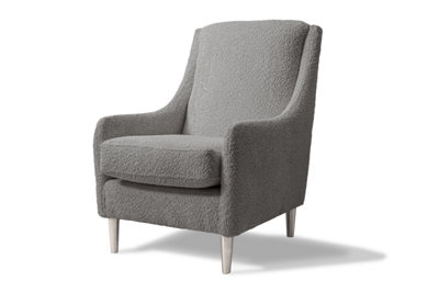 Modern Home Cassie Accent Chair - Steel & Silver