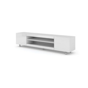 Modern Kate TV Cabinet in White W1890mm x H450mm x D370mm