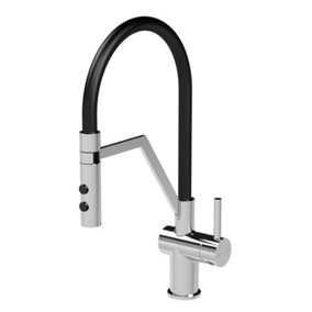 Modern Kitchen Mono Mixer Tap with 1 Lever Handle, 436mm - Chrome